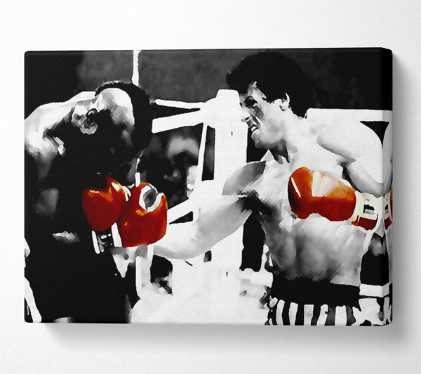 Rocky 3 Red Boxing Gloves Canvas Wall Art