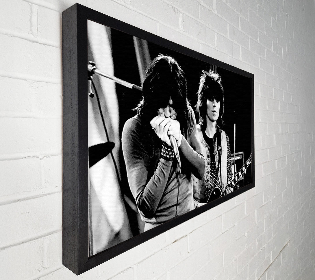  A Canvas Print of Rolling Stones Early Days On Stage Canvas Art