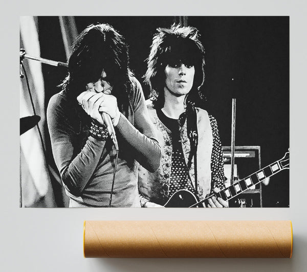 Rolling Stones Early Days On Stage Print