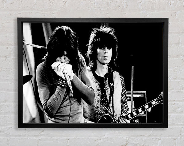 Rolling Stones Early Days On Stage Framed Print
