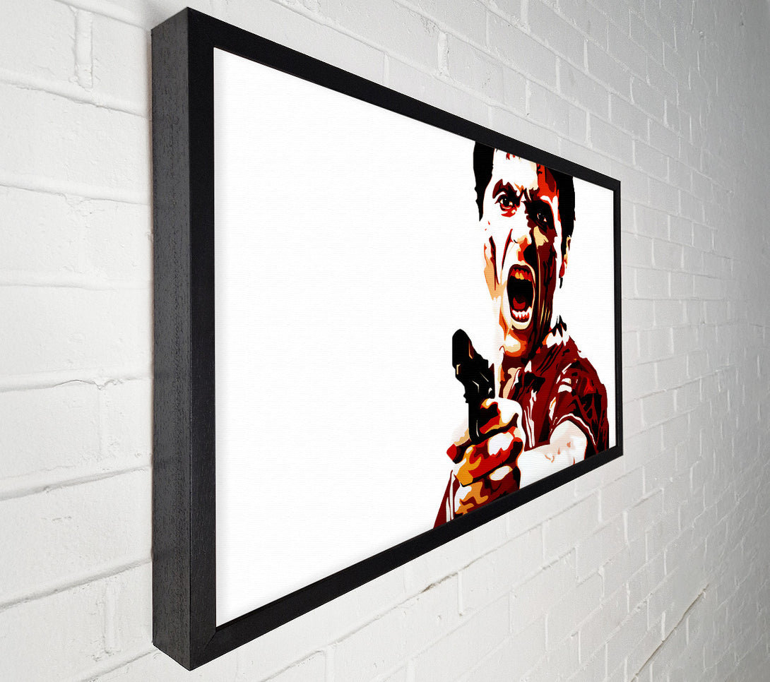  A Canvas Print of Scarface Al Pacino Red Canvas Wall Art