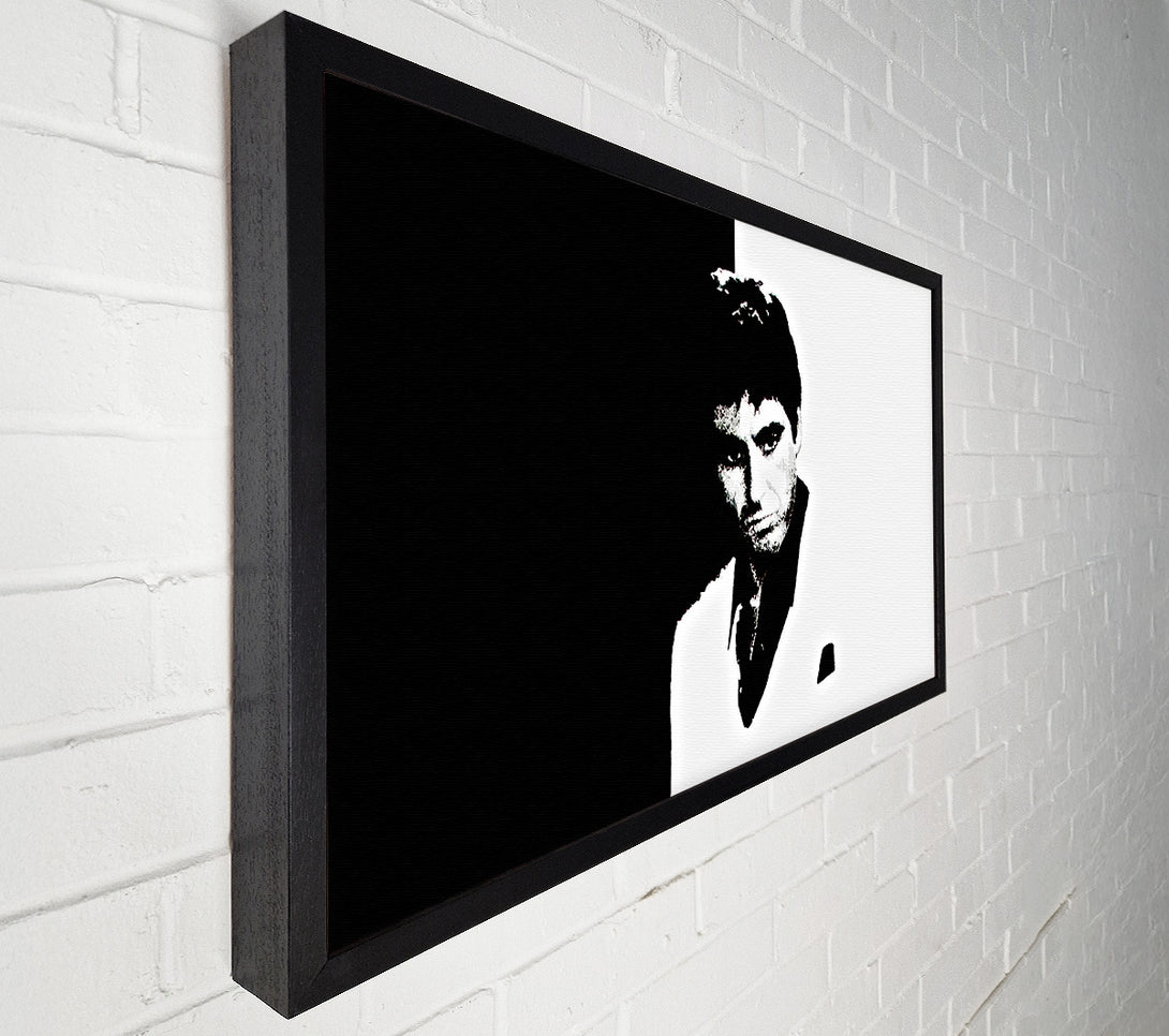  A Canvas Print of Scarface B n W Canvas Art