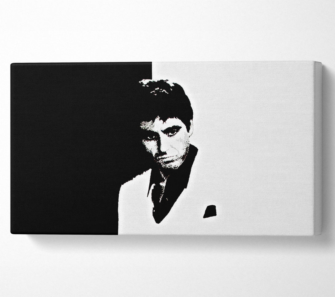  A Canvas Print of Scarface B n W Canvas Art