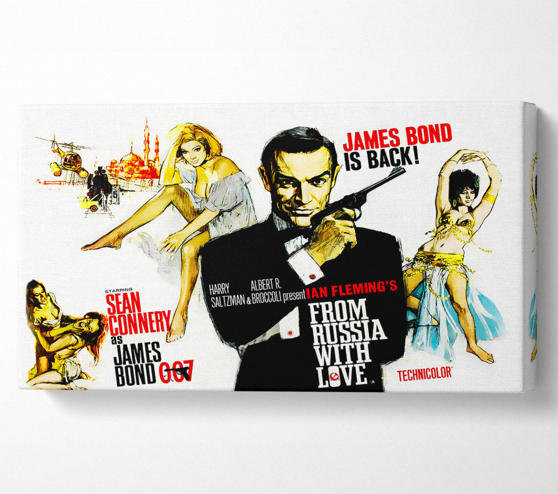 A Canvas Print of Sean Connery From Russia With Love Canvas Print