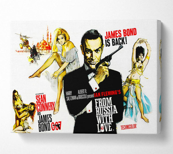  A Canvas Print of Sean Connery From Russia With Love Canvas Print
