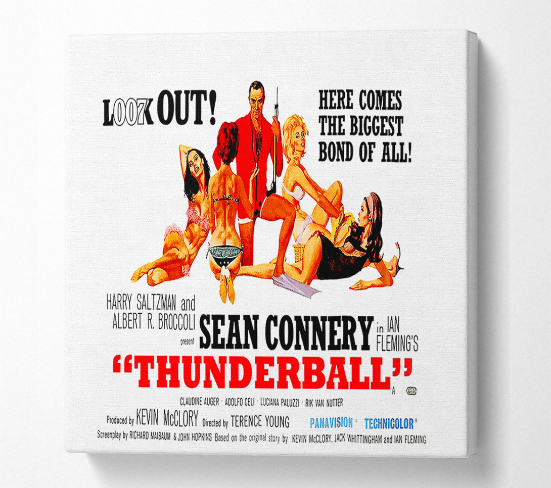  A Canvas Print of Sean Connery Thunderball Canvas Art