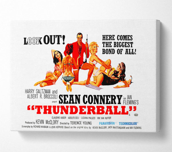  A Canvas Print of Sean Connery Thunderball Canvas Art