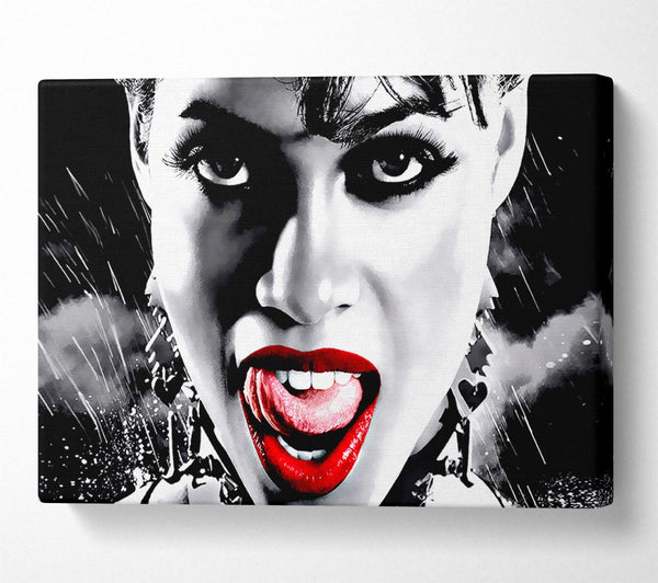  A Canvas Print of Sin City Lips Canvas Print