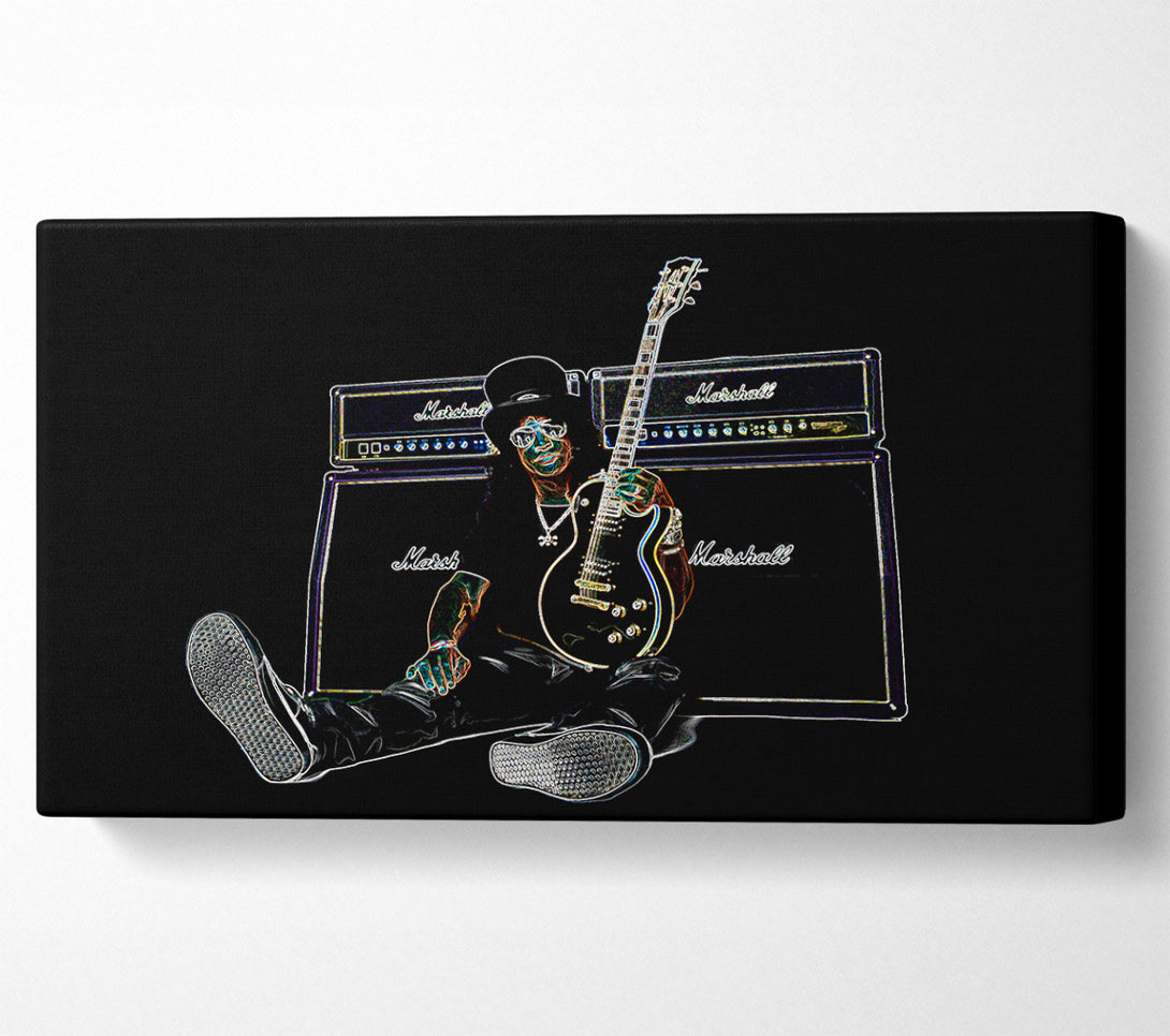  A Canvas Print of Slash Guitar Canvas Wall Art