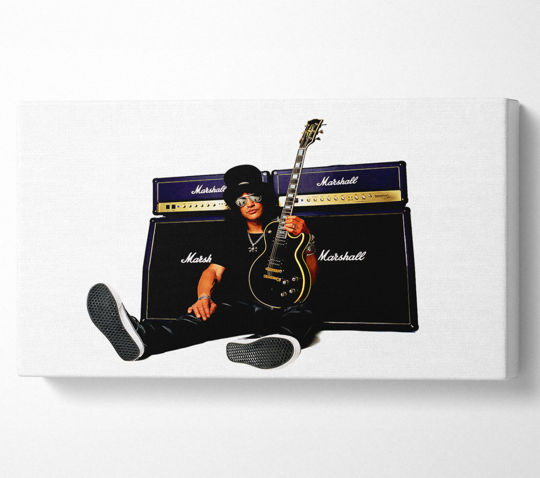  A Canvas Print of Slash Marshall Amps Canvas Print