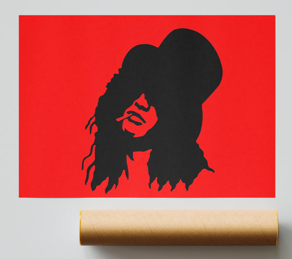 Slash Red Print