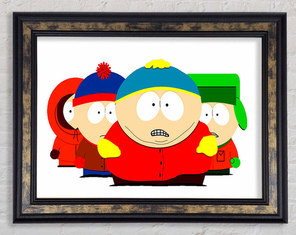 South Park Characters Framed Print