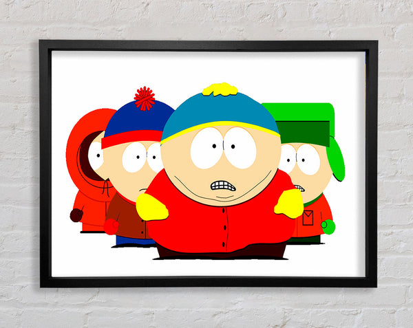South Park Characters Framed Print
