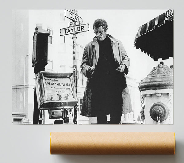Steve Mcqueen B N W Giclee Print