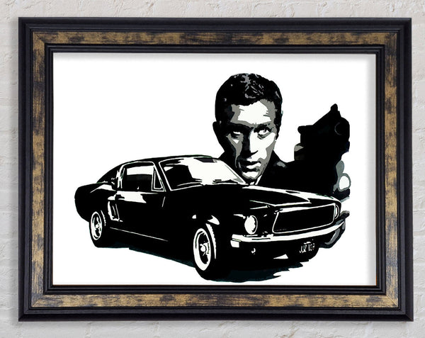 Steve Mcqueen Bullitt Framed Print