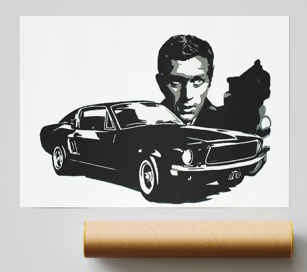 Steve Mcqueen Bullitt Poster