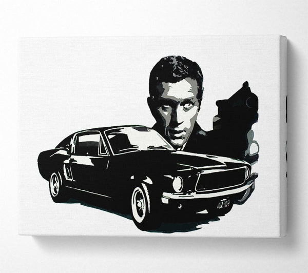  A Canvas Print of Steve Mcqueen Bullitt Canvas Print