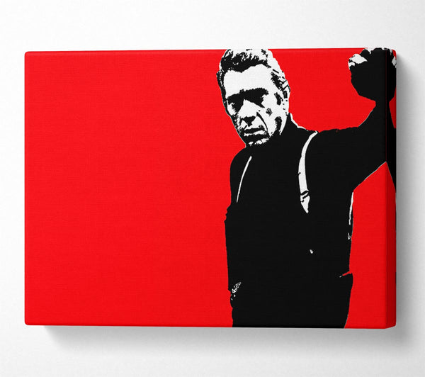 Steve Mcqueen Red Canvas Wall Art