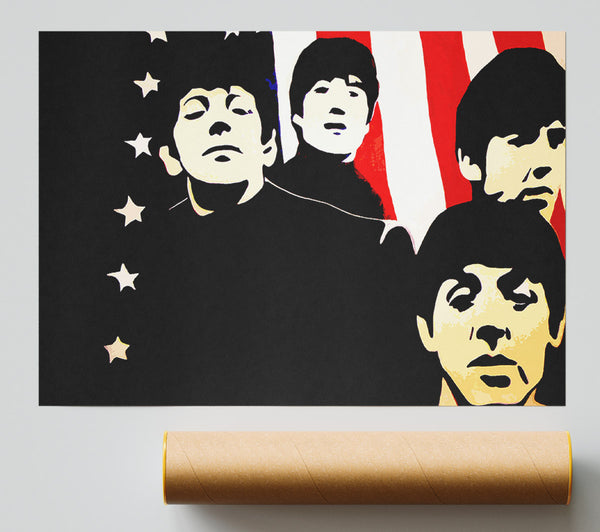 The Beatles American Flag Giclee Print