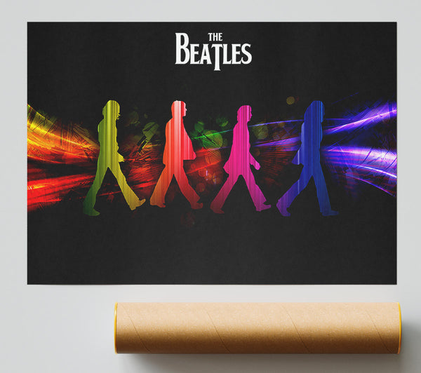 The Beatles Rainbow Walk Giclee Print