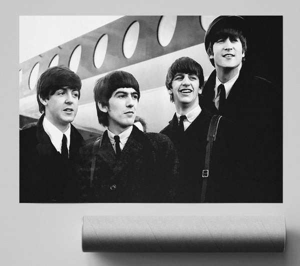 The Beatles Just Landed Print