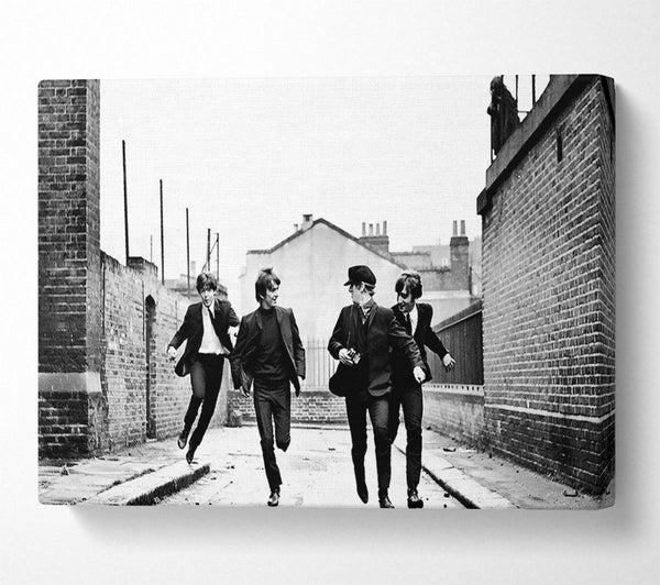  A Canvas Print of The Beatles Running Canvas Art