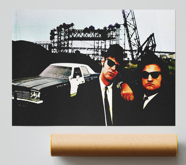The Blues Brothers Police Car Giclee Print