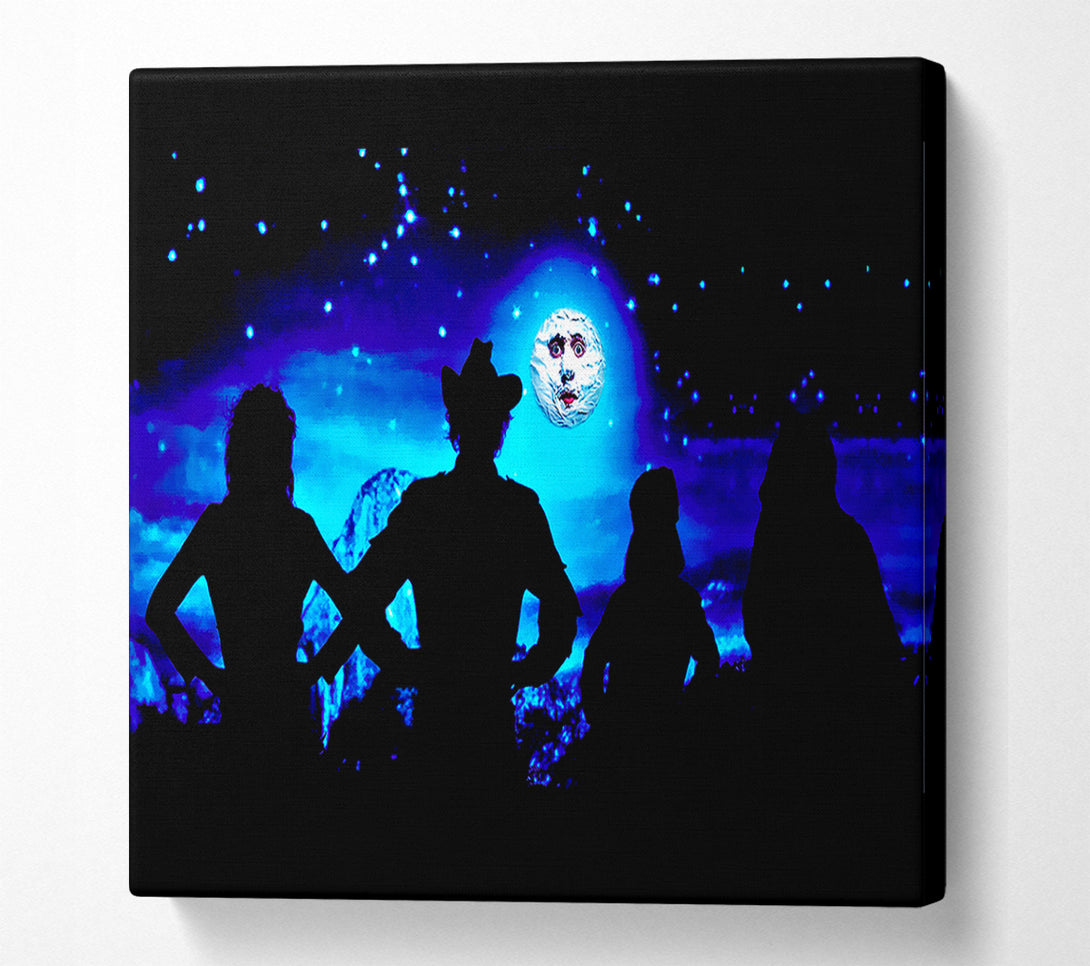  A Canvas Print of The Mighty Boosh Moon Face Canvas Print