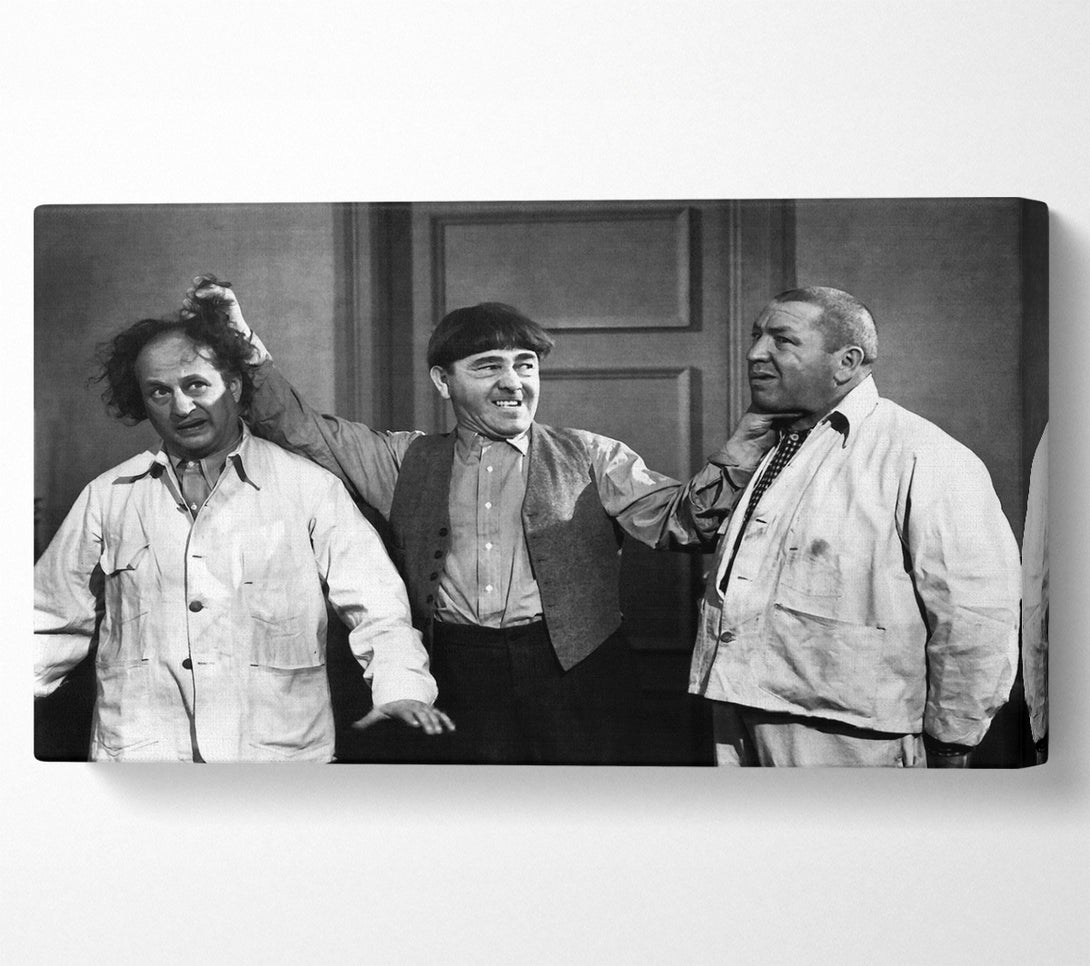  A Canvas Print of The Three Stooges Ear Twist Canvas Wall Art