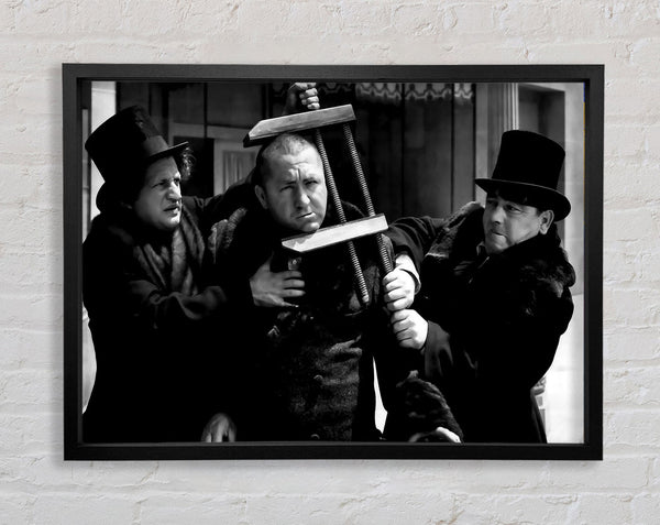 The Three Stooges Head Clamp Framed Print