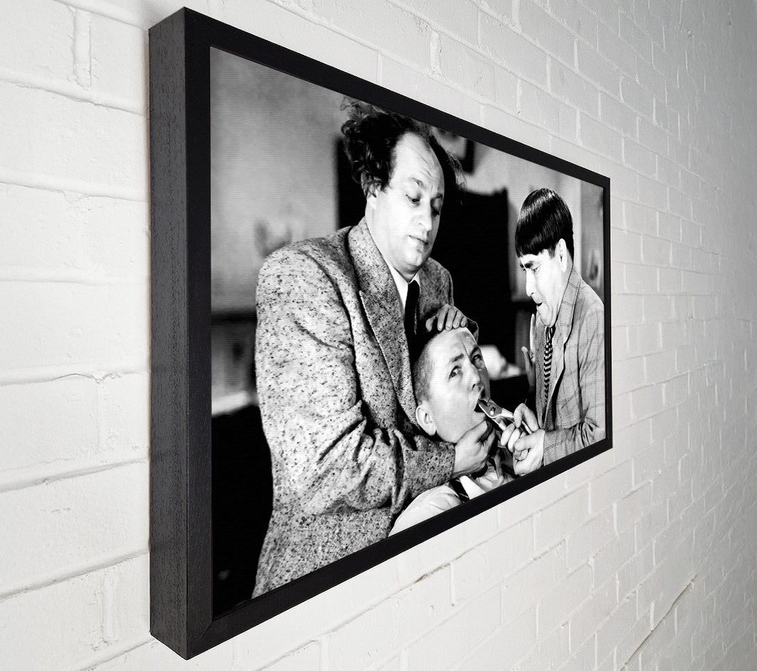  A Canvas Print of The Three Stooges Tooth Pull Canvas Wall Art