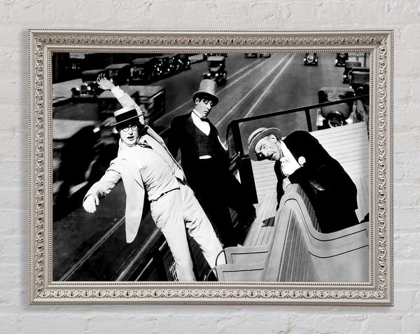 Harold Lloyd Bus Ride Framed Print