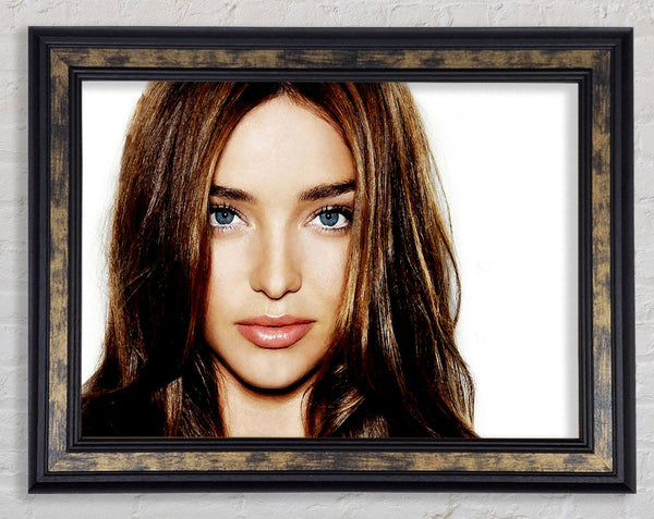 Miranda Kerr Face Framed Print