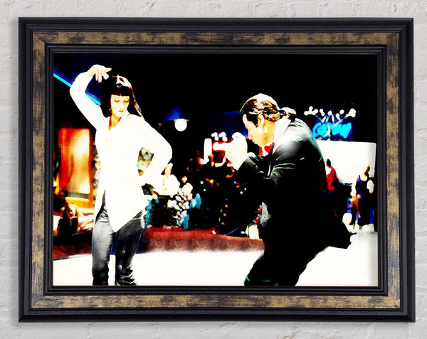 Pulp Fiction Dance Off Mia Framed Print