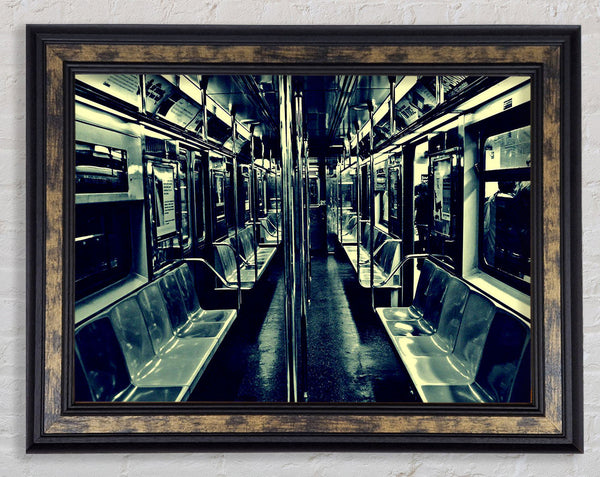 New York City Train Framed Print