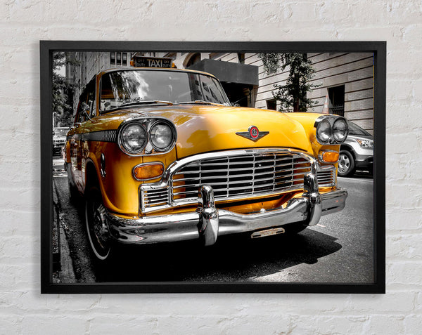 New York Yellow Cab Framed Print