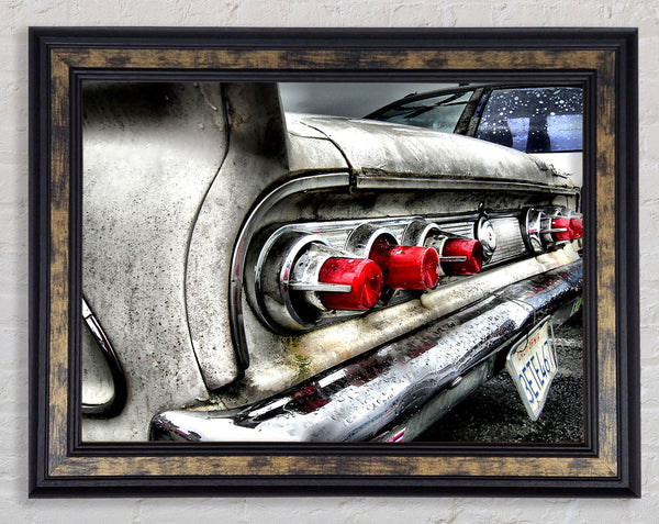Classic Car Rear Framed Print