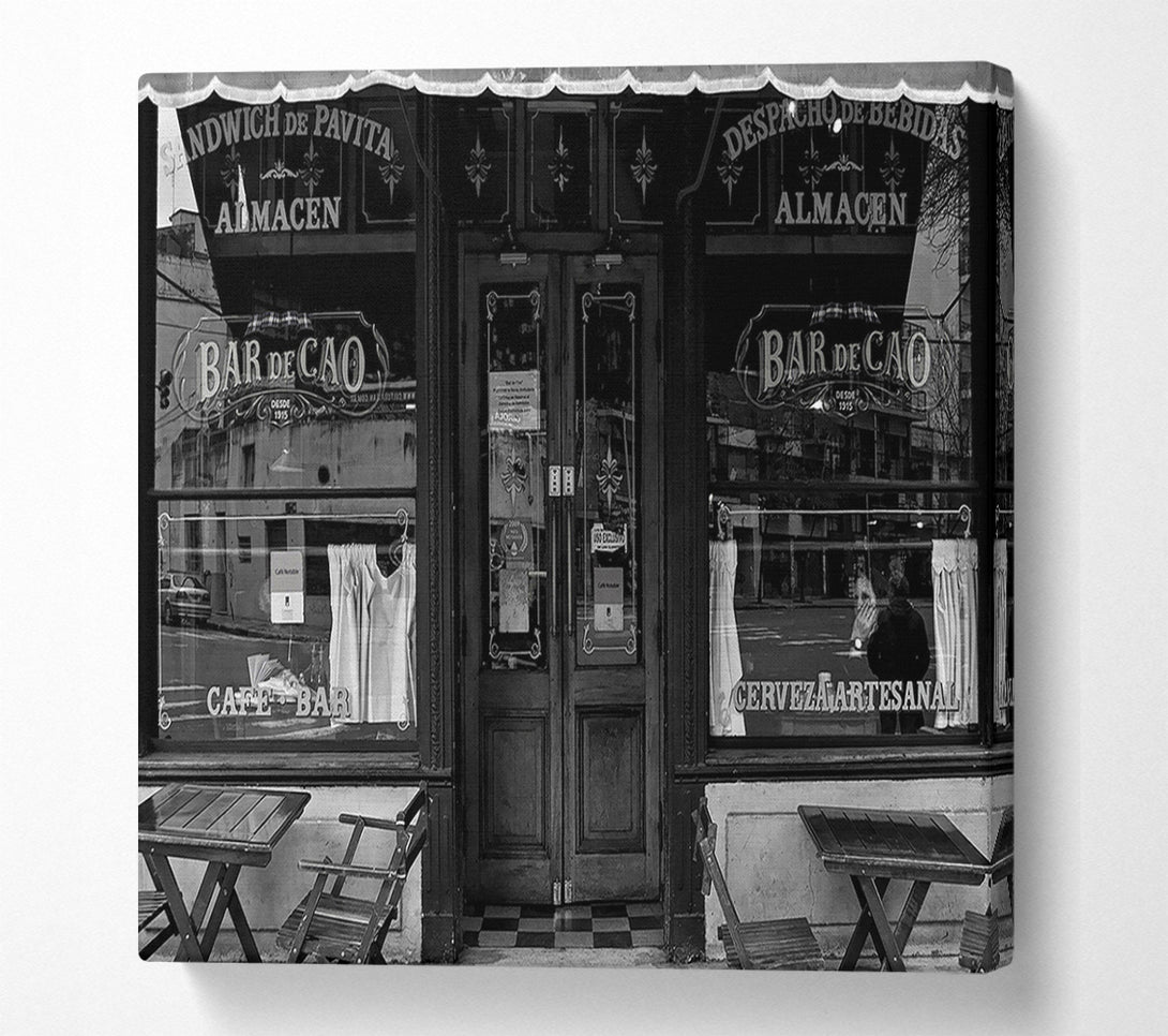  A Canvas Print of Bar De Cao Buenos Aires Canvas Print