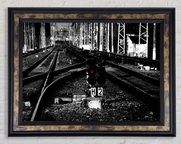 Rail Tracks Framed Print