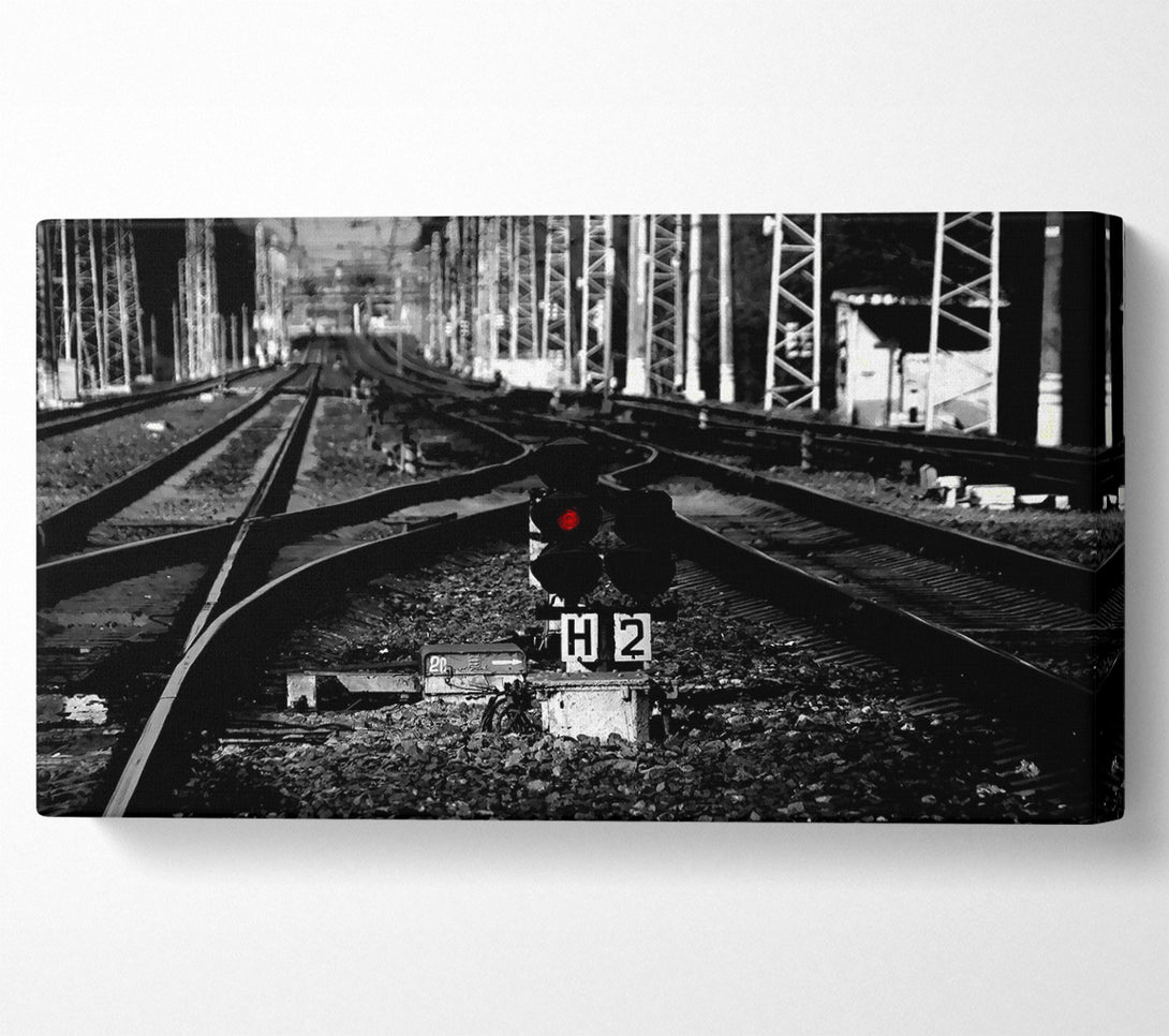  A Canvas Print of Rail Tracks Canvas Print