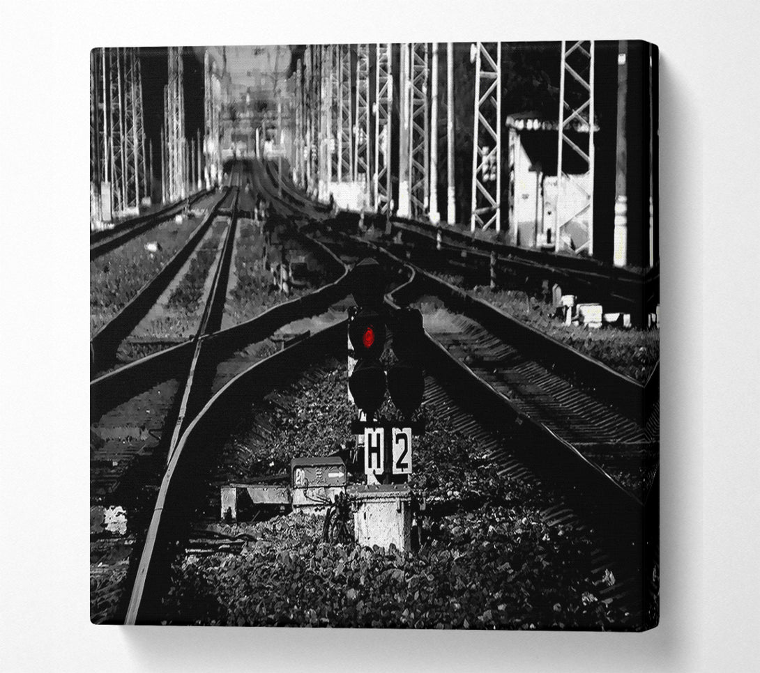  A Canvas Print of Rail Tracks Canvas Print
