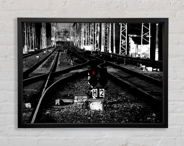 Rail Tracks Framed Print