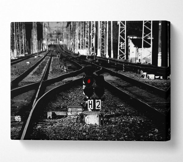  A Canvas Print of Rail Tracks Canvas Print