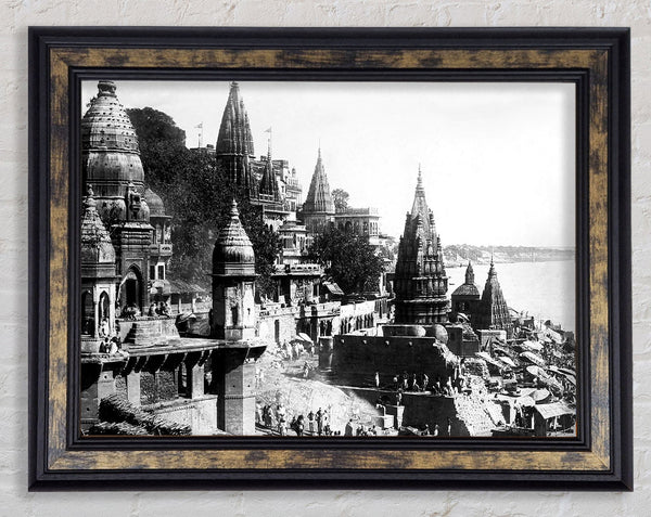Benares Varanasi India 1922 Framed Print
