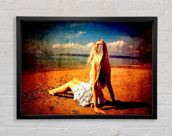 Old Beach Framed Print