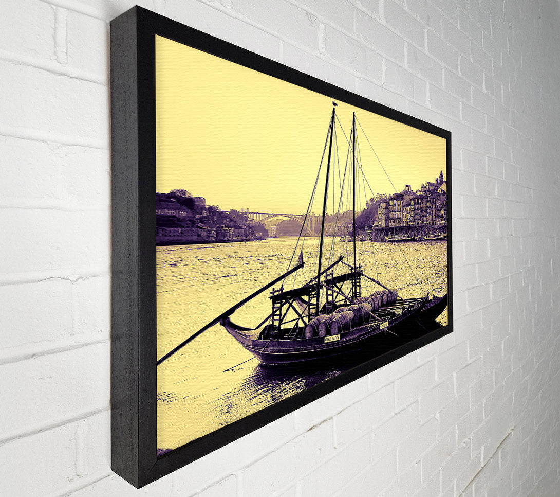  A Canvas Print of Rabelos Vila Nova De Gaia Portugal Canvas Print
