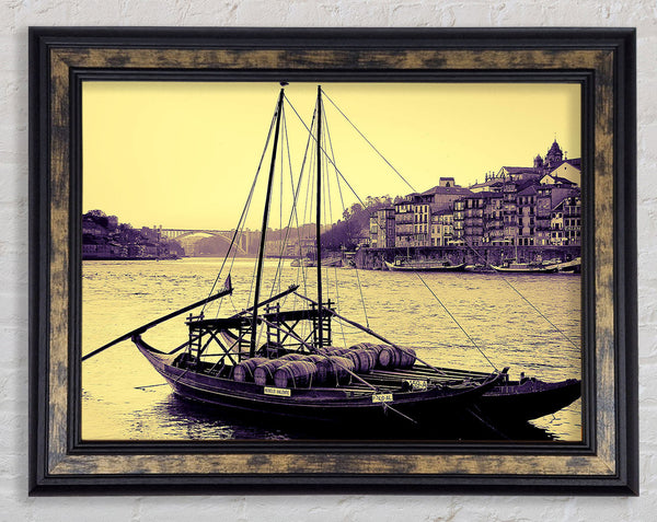 Rabelos Vila Nova De Gaia Portugal Framed Print
