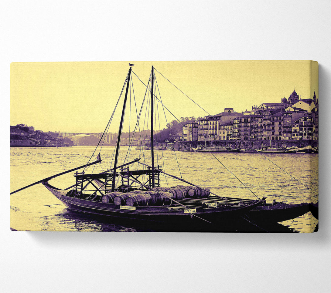  A Canvas Print of Rabelos Vila Nova De Gaia Portugal Canvas Print