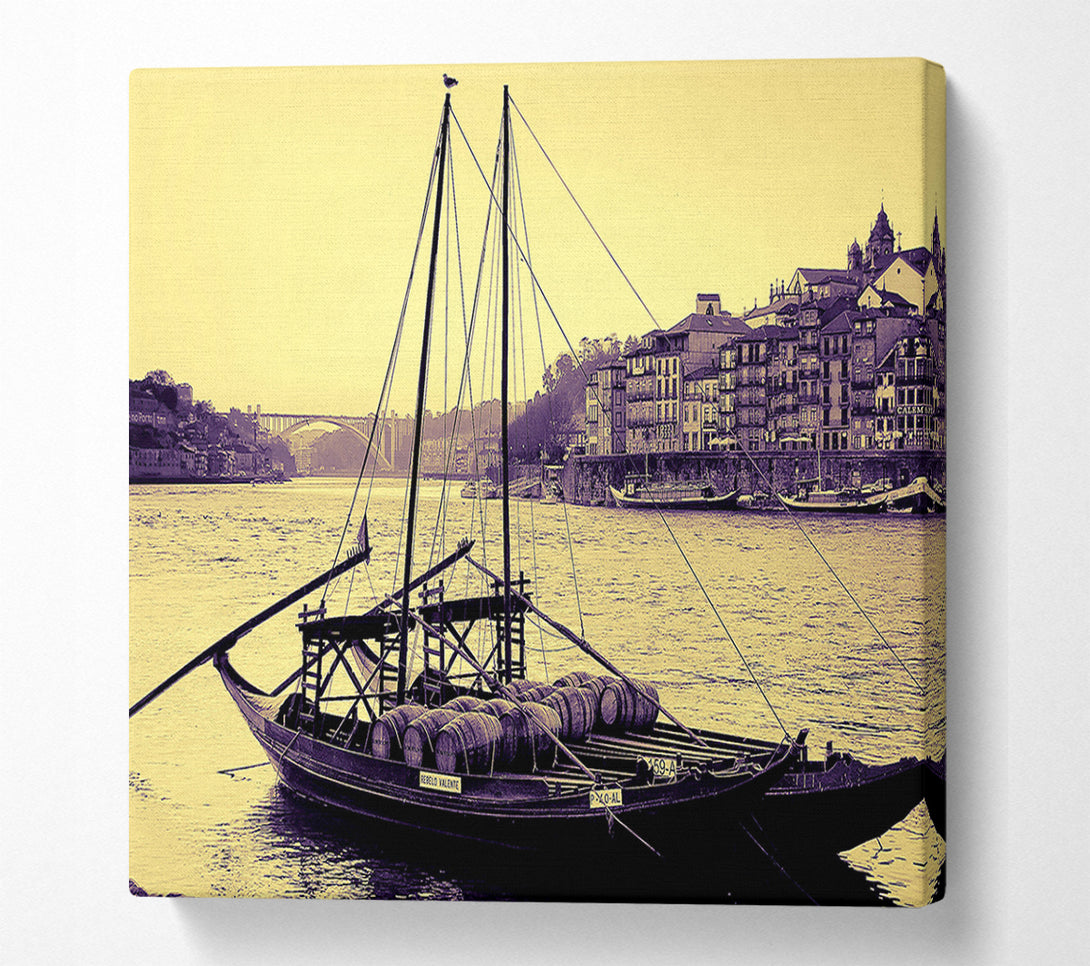  A Canvas Print of Rabelos Vila Nova De Gaia Portugal Canvas Print