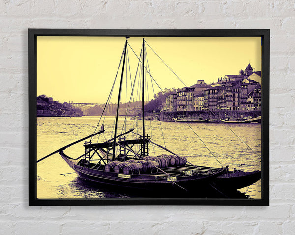 Rabelos Vila Nova De Gaia Portugal Framed Print